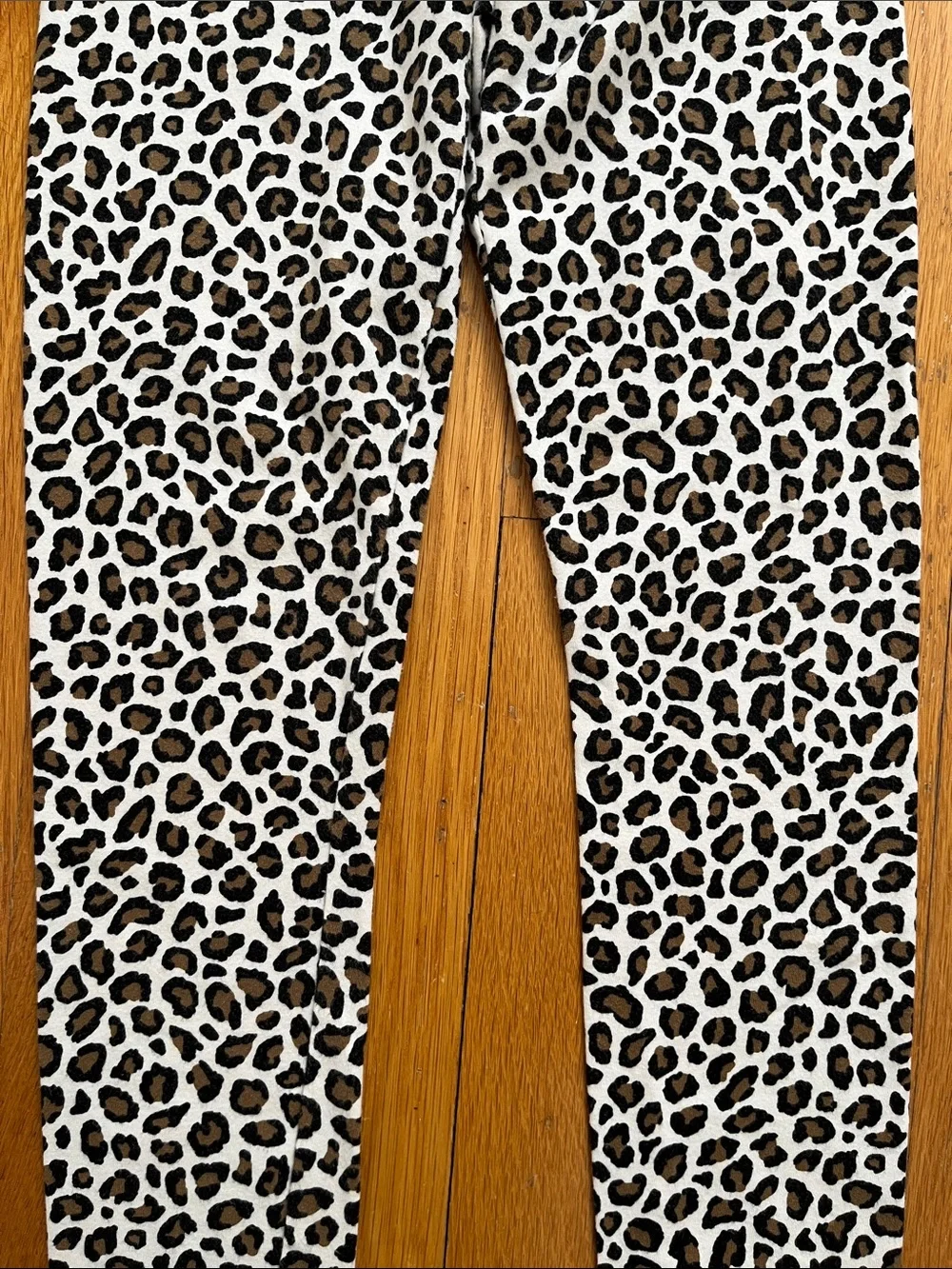 Old Navy Girls XL 14 - 16 Cotton Blend Leopard Print Leggings Stretch Pants